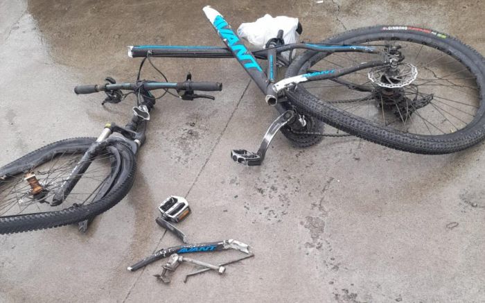 Ciclista foi socorrido em estado grave
(foto: divulgação)