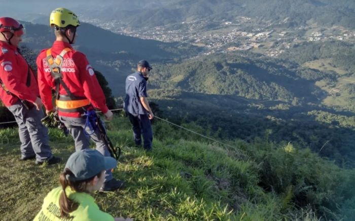 Acidente aconteceu em Timbó neste domingo (Foto: Divulgação)