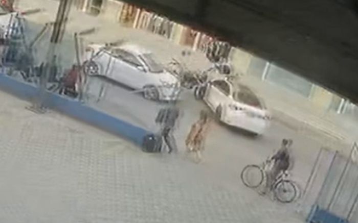 Vídeo flagrou  o momento da colisão (Foto: Reprodução)
