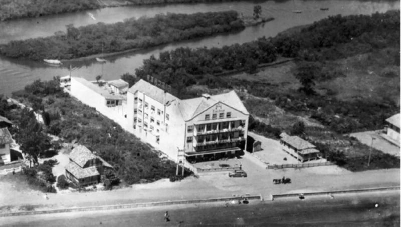 Hotel Fischer foi o pioneiro no litoral com banheiro em todos os quartos  (Foto: Arquivo)