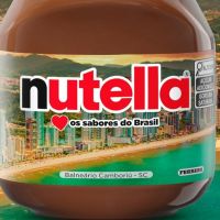Rótulo da Nutella ganha estampa da praia Central de Balneário Camboriú