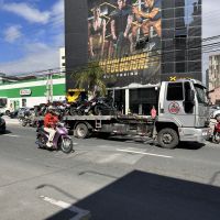 Codetran faz arrastão de motos estacionadas em local irregular 