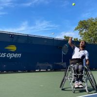 Cadeira de rodas quebra e tenista de Itajaí deixa a semifinal do US Open