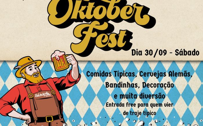 Oktober da Balbúrdia e DJ Guro
O que: Música ao vivo
Quando: 30/9 (sábado)
Horário: 19h e 22h
Onde: Balbúrdia em Itajaí