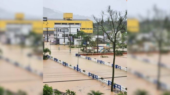 Alto Vale segue em estado de emergência após registros históricos de enchentes (Foto: Divulgação)