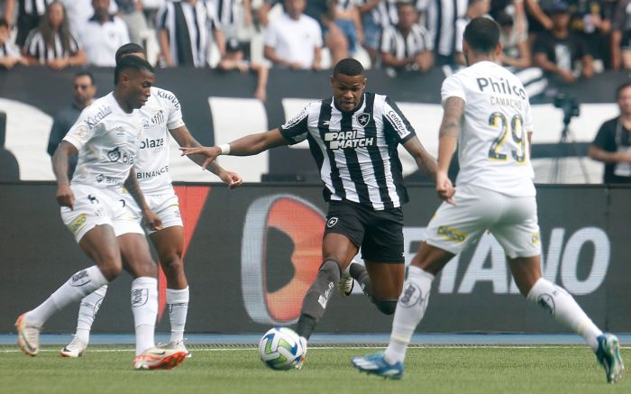 Botafogo cede empate nos acréscimos para o Santos e tropeça em casa -  Placar - O futebol sem barreiras para você