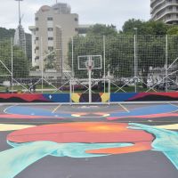 Praças de Itajaí ganham cara nova com pinturas de arte urbana