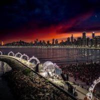 Show do Globo da Morte tomou conta da noite da Barra Norte; veja o vídeo 