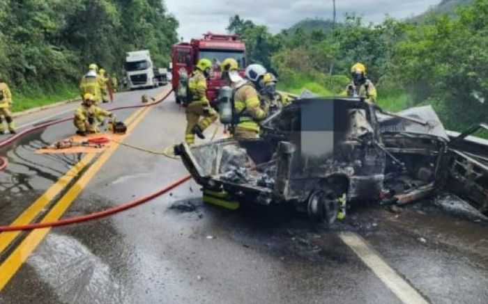 Motorista Morre Carbonizado Na BR 470 | DIARINHO