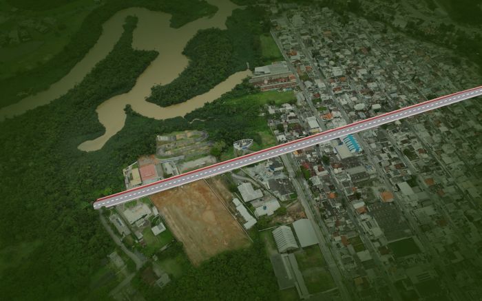 Investimento de R$ 5,2 milhões no primeiro trecho da via
(Foto: Divulgação/Prefeitura de BC)