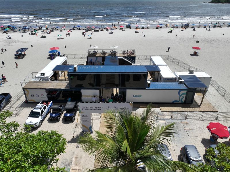 Diversos serviços estão disponíveis na orla para os banhistas da praia Central