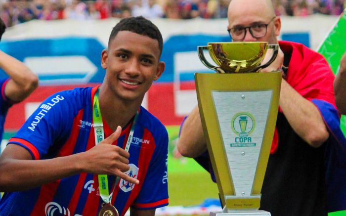 Henrique se destacou no Marcílio Dias quando conquistou a Copa SC em 2022
Foto: Felipe Vieira
