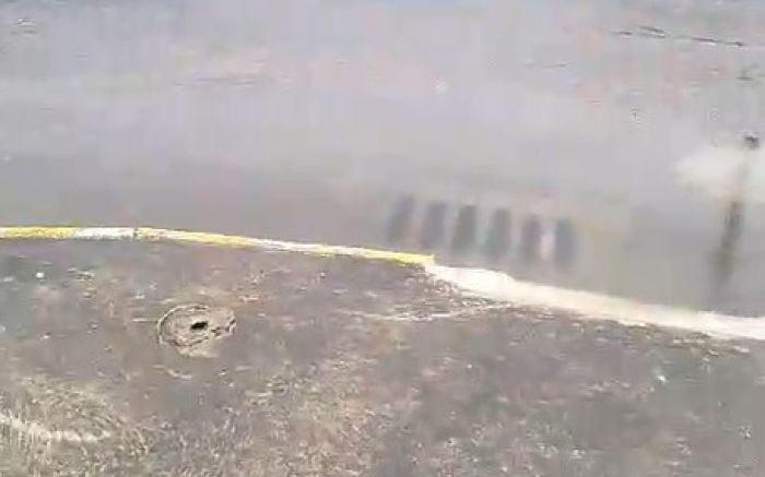 Problema é a rede pluvial entupida (Foto: Reprodução)