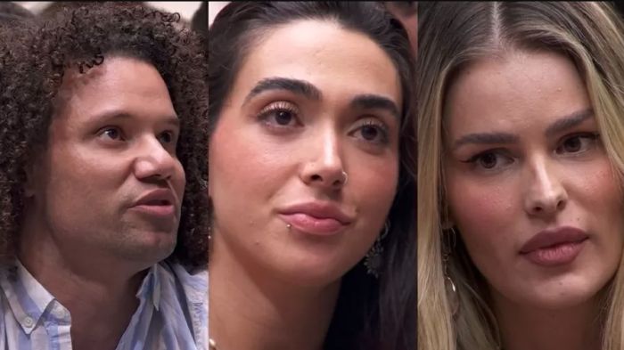 Maycon disputa a preferência do público com Giovanna e Yasmin (Foto: Reprodução)