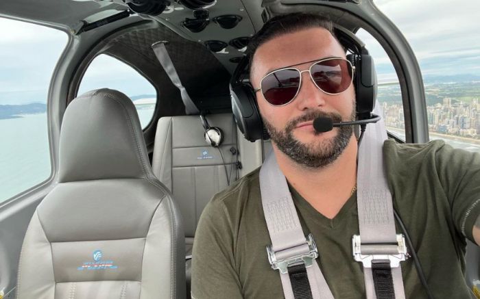 Mikael Minatti morreu hora após a queda do ultraleve (Foto: Instagram)
