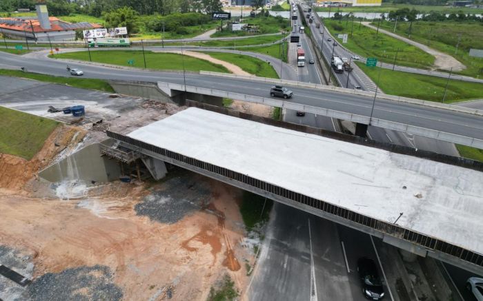 Bloqueio vai das 22h às 5h no trecho que cruza com a BR 470

(Foto: Divulgação DNIT)