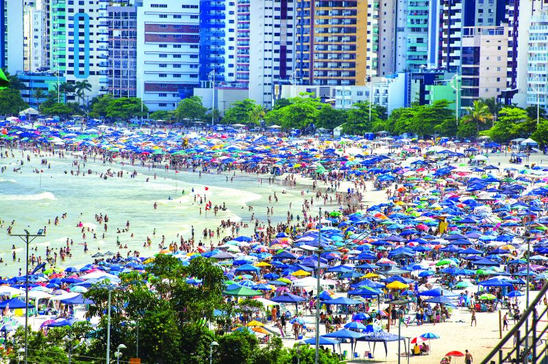 Mais de 1,5 milhão de turistas passaram por BC durante o verão (foto: Paulo Giovany)