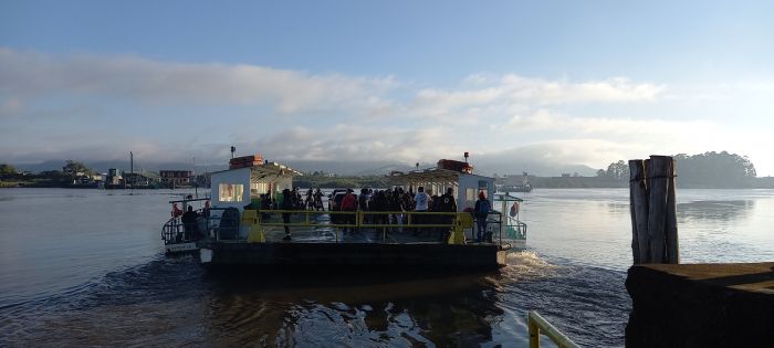 Usuários devem usar o ferry-boat no centro (Foto: NGI Sul)