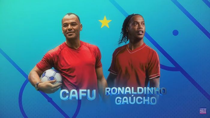 Cafu e Ronaldinho Gaúcho serão os capitães 
Foto: Divulgação