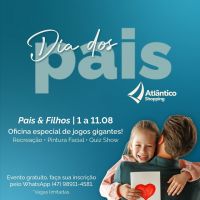 Atlântico Shopping tem programação gratuita de Dia dos Pais 