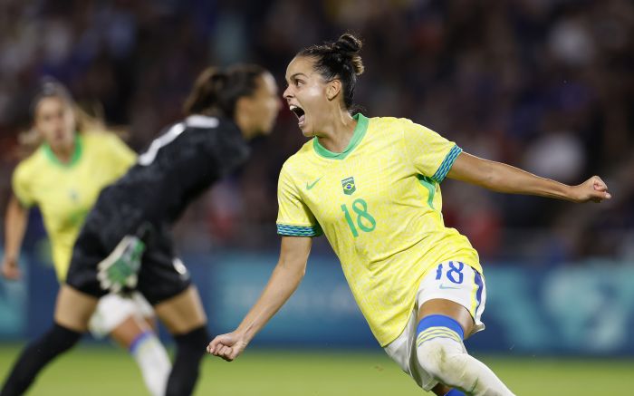 Gabi Portilho anotou o gol da vitória brasileira. Foto: Divulgação/CBF