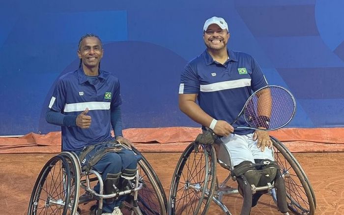 Ymanitu (à esquerda) busca a primeira medalha paralímpica da carreira. Foto: Divulgação