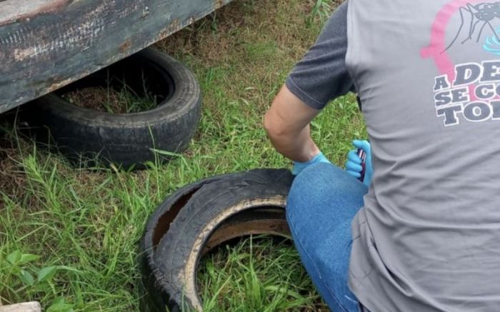 Pneus devem ser armazenados em local fechado até o recolhimento 
(Foto: Arquivo)