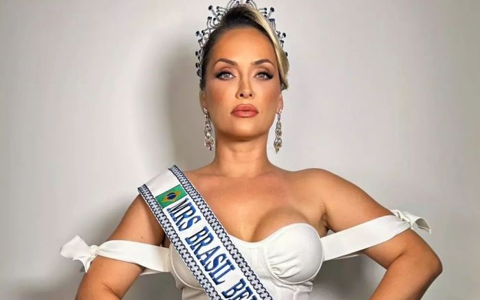 Miss é de Floripa, trabalha como enfermeira e tem quatro filhos (Foto: Divulgação)