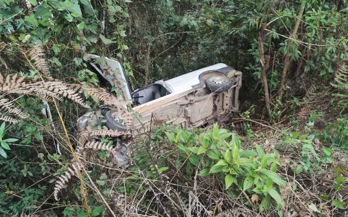 Homem teve politraumatismo e foi levado em estado grave ao hospital (Foto: Divulgação/CBMSC)