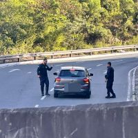 Avenida Panorâmica foi bloqueada porque Polo não conseguiu subir o morro