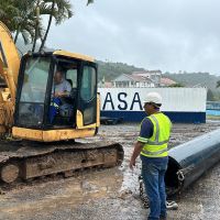 Obra da nova adutora de Camboriú avança sob a BR 101