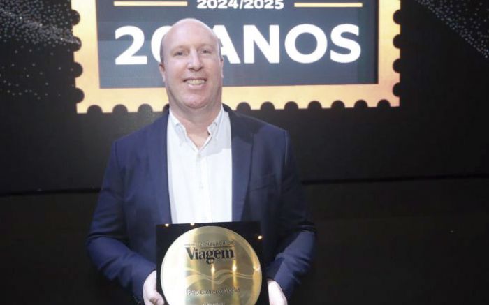 Fernando Fiszbein, diretor comercial e marketing do Beto Carrero, na premiação em São Paulo (Foto: Divulgação)