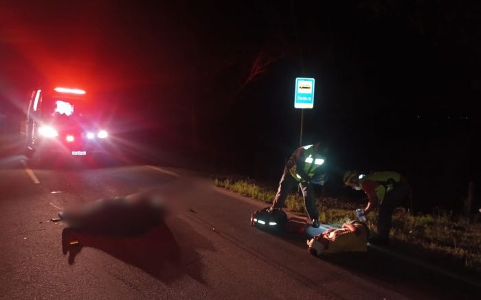 Acidente foi no bairro Escalvadinho (Foto: Corpo de Bombeiros)