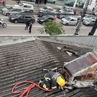 Churrascaria da Terceira avenida tem incêndio no telhado; veja o vídeo 