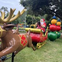 Praça da Beira Rio terá Papai Noel, árvore e trenó gigantes; veja a programação  