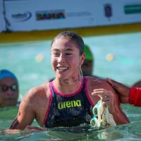 Isabella Sezerino, de Itajaí, é destaque nacional na natação em águas abertas 