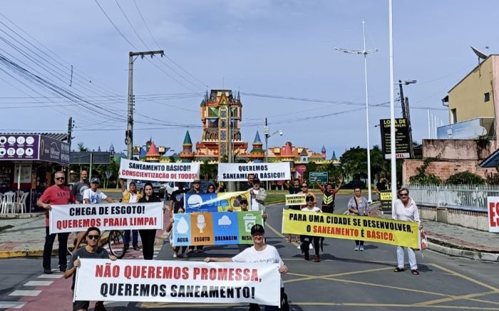 Manifestações entre 2022 e 2023 reivindicaram o saneamento básico / Foto: Arquivo