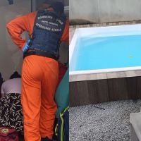 Bebê se afoga na piscina de casa