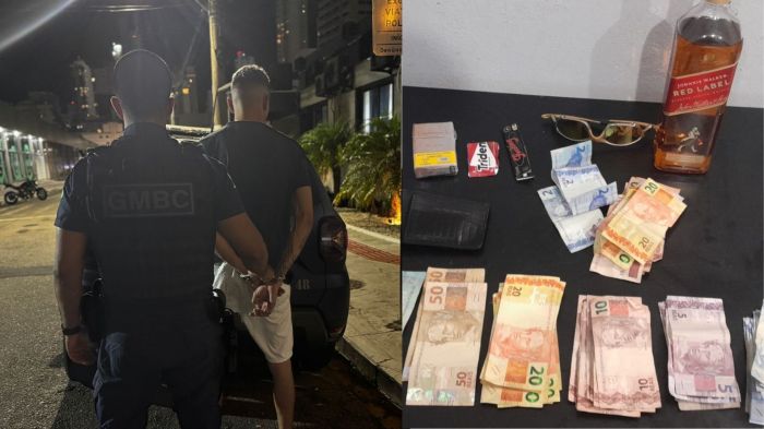 Bandido foi preso na noite anterior após oferecer bebida a adolescentes (Foto: Divulgação/GMBC)