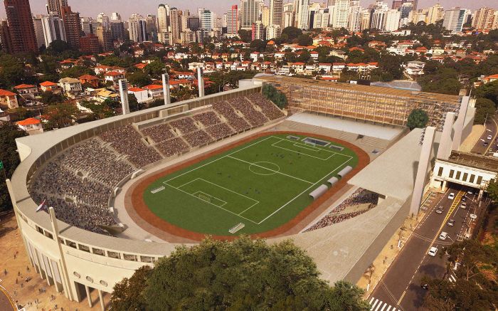 Novo complexo esportivo do Pacaembu custou R$ 800 milhões. Foto: Reprodução/Arena Pacaembu
