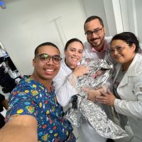 Helena é a primeira bebê a nascer na UBS do loteamento São Francisco de Assis