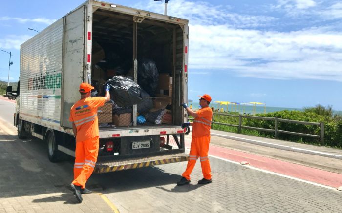 Itajaienses têm produzido uma média mensal de 343 toneladas de resíduos recicláveis (Foto: Divulgação PMI)