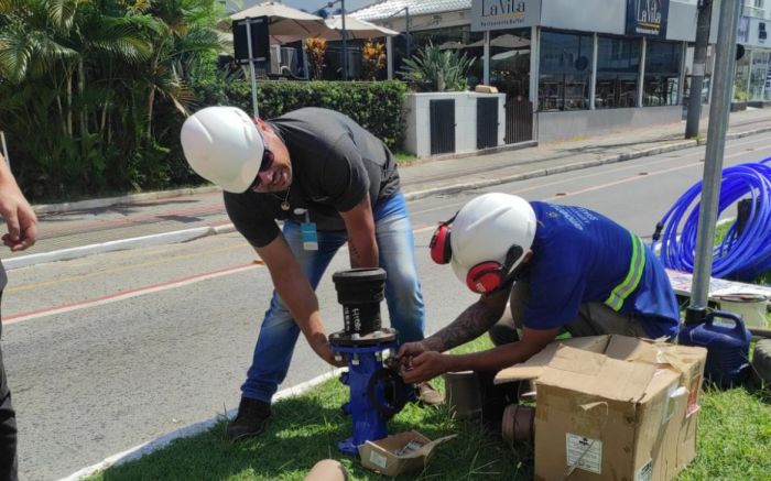 Falta de investimento no abastecimento de água seria a principal causa da crise hídrica na Praia Brava, segundo o Semasa (Foto: Divulgação/Semasa)