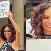 Claudia Ohana desfila contra etarismo na Paulista