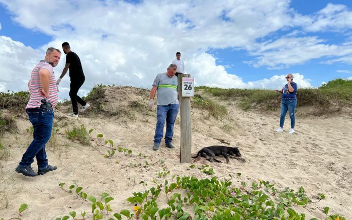 Polícia e prefeitura investigam o crime (Foto: Divulgação)