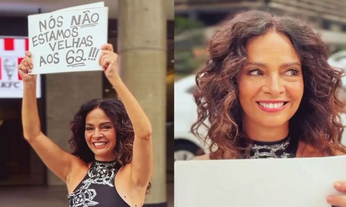 Legenda: Protesto repercutiu nas redes sociais (Foto: Reprodução/Redes Sociais)