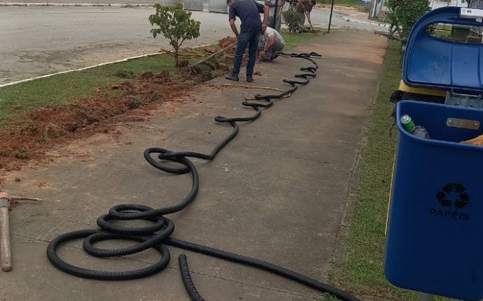 Manutenção começou na segunda-feira (Foto: Divulgação/PMI)