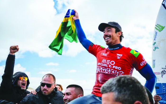 Yago Dora pulou para a quarta posição do ranking com o resultado. (Foto: WSL)