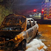 Quatro corpos são encontrados carbonizados em carro em São João Batista