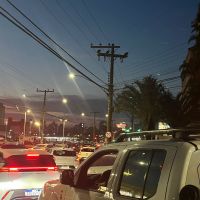 Carros já formam filas quilométricas nos principais acessos de Itajaí